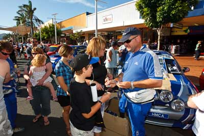 46;14-November-2008;ARC;Australia;Australian-Rally-Championship;Coffs-Coast;Coffs-Harbour;Harvey-Smith;Hyundai-Excel;Mick-Gillett;NSW;NSW-Rally-Championship;NSWRC;New-South-Wales;auto;ceremonial-start;media-day;motorsport;racing;wide-angle