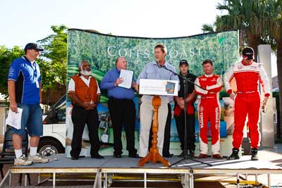 14-November-2008;ARC;Australia;Australian-Rally-Championship;Coffs-Coast;Coffs-Harbour;Dallas-Dogger;Guy-Wilks;Martin-Quinn;NSW;Nathan-Quinn;Neal-Bates;New-South-Wales;auto;ceremonial-start;council;dignitaries;media-day;motorsport;racing;wide-angle