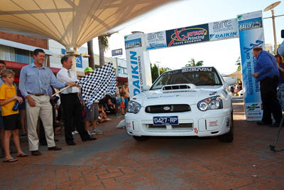 3;14-November-2008;ARC;Australia;Australian-Rally-Championship;Chris-Murphy;Coffs-Coast;Coffs-Harbour;Eli-Evans;NSW;New-South-Wales;Subaru-Impreza-WRX-STI;auto;ceremonial-start;media-day;motorsport;racing;wide-angle