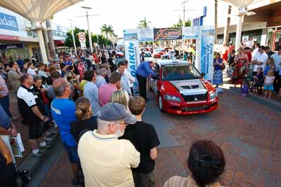 17;14-November-2008;ARC;Australia;Australian-Rally-Championship;Coffs-Coast;Coffs-Harbour;Evo-7;Helen-Cheers;Michael-Boaden;Mitsubishi-Lancer;Mitsubishi-Lancer-Evolution-VII;NSW;New-South-Wales;auto;ceremonial-start;media-day;motorsport;racing;wide-angle