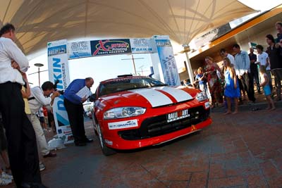 28;14-November-2008;ARC;Australia;Australian-Rally-Championship;Coffs-Coast;Coffs-Harbour;Mitsubishi-Mirage-RS;Molly-Taylor;NSW;NSW-Rally-Championship;NSWRC;New-South-Wales;Samantha-Stevens;auto;ceremonial-start;fisheye;media-day;motorsport;racing