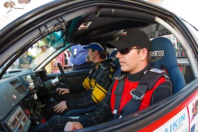 31;14-November-2008;ARC;Australia;Australian-Rally-Championship;Ben-Cullen;Coffs-Coast;Coffs-Harbour;Matthew-Cullen;NSW;NSW-Rally-Championship;NSWRC;New-South-Wales;Toyota-Corolla-Levin;auto;ceremonial-start;fisheye;media-day;motorsport;movement;portrait;racing;speed