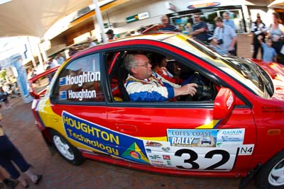 32;14-November-2008;ARC;Andrew-Houghton;Australia;Australian-Rally-Championship;Coffs-Coast;Coffs-Harbour;NSW;New-South-Wales;Richard-Houghton;Subaru-Impreza-WRX-STI;auto;ceremonial-start;fisheye;media-day;motorsport;racing