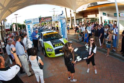 33;14-November-2008;ARC;Australia;Australian-Rally-Championship;Coffs-Coast;Coffs-Harbour;Mark-Beard;Mark-Willard;NSW;NSW-Rally-Championship;NSWRC;New-South-Wales;Subaru-Impreza-RS;auto;ceremonial-start;fisheye;media-day;motorsport;racing