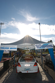 18;15-November-2008;ARC;Australia;Australian-Rally-Championship;Ben-Atkinson;Coffs-Coast;Coffs-Harbour;Evo-5;Mitsubishi-Lancer;Mitsubishi-Lancer-Evolution-V;NSW;NSW-Rally-Championship;NSWRC;Nathan-Quinn;New-South-Wales;atmosphere;auto;clouds;crew;members;motorsport;racing;service-centre;service-park;sky;sun;team;wide-angle