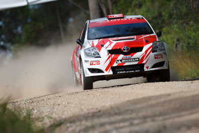 2;15-November-2008;ARC;Australia;Australian-Rally-Championship;Coffs-Coast;Coffs-Harbour;Coral-Taylor;NSW;Neal-Bates;New-South-Wales;Team-TRD;Toyota-TRD-Corolla-S2000;auto;motorsport;racing;special-stage;super-telephoto