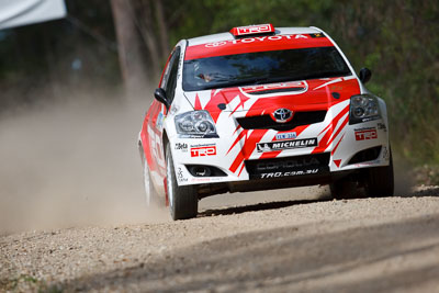 2;15-November-2008;ARC;Australia;Australian-Rally-Championship;Coffs-Coast;Coffs-Harbour;Coral-Taylor;NSW;Neal-Bates;New-South-Wales;Team-TRD;Toyota-TRD-Corolla-S2000;auto;motorsport;racing;special-stage;super-telephoto