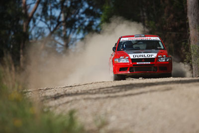 21;15-November-2008;ARC;Australia;Australian-Rally-Championship;Coffs-Coast;Coffs-Harbour;Dennis-Dunlop;Evo-7;Jacqueline-Dunlop;Mitsubishi-Lancer;Mitsubishi-Lancer-Evolution-VII;NSW;New-South-Wales;auto;motorsport;racing;special-stage;super-telephoto