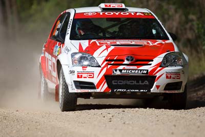 23;15-November-2008;ARC;Anne-Gigney;Australia;Australian-Rally-Championship;Coffs-Coast;Coffs-Harbour;NSW;New-South-Wales;Paul-Gover;Toyota-Corolla-Sportivo;auto;motorsport;racing;special-stage;super-telephoto