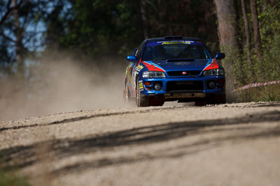 26;15-November-2008;ARC;Australia;Australian-Rally-Championship;Coffs-Coast;Coffs-Harbour;Leigh-Gotch;NSW;New-South-Wales;Rodger-Pedersen;Subaru-Impreza-WRX-STI;auto;motorsport;racing;special-stage;super-telephoto