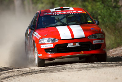 28;15-November-2008;ARC;Australia;Australian-Rally-Championship;Coffs-Coast;Coffs-Harbour;Mitsubishi-Mirage-RS;Molly-Taylor;NSW;NSW-Rally-Championship;NSWRC;New-South-Wales;Samantha-Stevens;auto;motorsport;racing;special-stage;super-telephoto