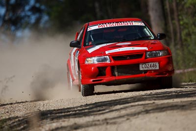 29;15-November-2008;ARC;Australia;Australian-Rally-Championship;Coffs-Coast;Coffs-Harbour;Evo-6;Margot-Knowles;Mitsubishi-Lancer;Mitsubishi-Lancer-Evolution-VI;NSW;New-South-Wales;Simon-Knowles;auto;motorsport;racing;special-stage;super-telephoto