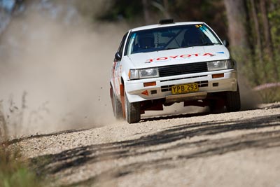 31;15-November-2008;ARC;Australia;Australian-Rally-Championship;Ben-Cullen;Coffs-Coast;Coffs-Harbour;Matthew-Cullen;NSW;NSW-Rally-Championship;NSWRC;New-South-Wales;Toyota-Corolla-Levin;auto;motorsport;racing;special-stage;super-telephoto