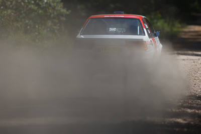 31;15-November-2008;ARC;Australia;Australian-Rally-Championship;Ben-Cullen;Coffs-Coast;Coffs-Harbour;Matthew-Cullen;NSW;NSW-Rally-Championship;NSWRC;New-South-Wales;Toyota-Corolla-Levin;auto;motorsport;racing;special-stage;super-telephoto