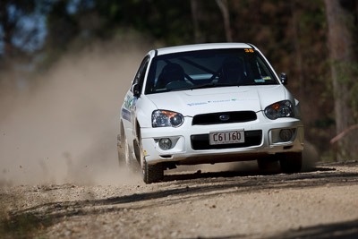 38;15-November-2008;ARC;Arnold-Sluce;Australia;Australian-Rally-Championship;Cameron-Sluce;Coffs-Coast;Coffs-Harbour;NSW;NSW-Rally-Championship;NSWRC;New-South-Wales;Subaru-Impreza-RS;auto;motorsport;racing;special-stage;super-telephoto