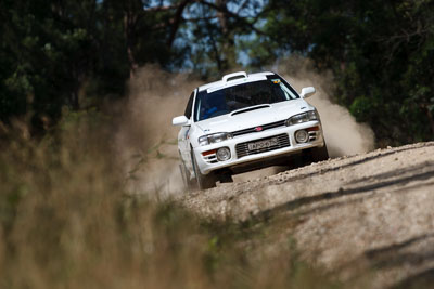 41;15-November-2008;ARC;Australia;Australian-Rally-Championship;Coffs-Coast;Coffs-Harbour;NSW;NSW-Rally-Championship;NSWRC;New-South-Wales;Nigel-Bland;Steve-Mitchell;Subaru-Impreza-WRX;auto;motorsport;racing;special-stage;super-telephoto