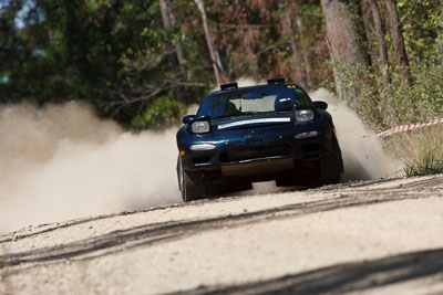 44;15-November-2008;ARC;Australia;Australian-Rally-Championship;Coffs-Coast;Coffs-Harbour;Lisa-Dunkerton;Mazda-RX‒7;NSW;NSW-Rally-Championship;NSWRC;New-South-Wales;Wayne-Hoy;auto;motorsport;racing;special-stage;super-telephoto