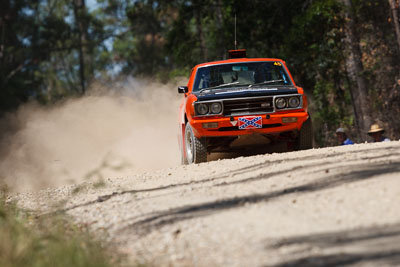 45;15-November-2008;ARC;Australia;Australian-Rally-Championship;Coffs-Coast;Coffs-Harbour;Datsun-180B;Gordon-Trigg;Lindsay-Collits;NSW;NSW-Rally-Championship;NSWRC;New-South-Wales;auto;motorsport;racing;special-stage;super-telephoto