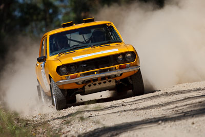 51;15-November-2008;ARC;Australia;Australian-Rally-Championship;Coffs-Coast;Coffs-Harbour;Mazda-RX‒2;NSW;NSW-Rally-Championship;NSWRC;New-South-Wales;Richard-Troup;Russell-Hannah;auto;motorsport;racing;special-stage;super-telephoto