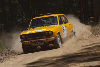 51;15-November-2008;ARC;Australia;Australian-Rally-Championship;Coffs-Coast;Coffs-Harbour;Mazda-RX‒2;NSW;NSW-Rally-Championship;NSWRC;New-South-Wales;Richard-Troup;Russell-Hannah;auto;motorsport;racing;special-stage;telephoto