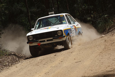 55;15-November-2008;ARC;All-Comers;Australia;Australian-Rally-Championship;Coffs-Coast;Coffs-Harbour;Conrad-Ackerman;David-Addison;Ford-Escort;NSW;New-South-Wales;auto;motorsport;racing;special-stage;telephoto