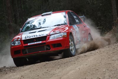 21;15-November-2008;ARC;Australia;Australian-Rally-Championship;Coffs-Coast;Coffs-Harbour;Dennis-Dunlop;Evo-7;Jacqueline-Dunlop;Mitsubishi-Lancer;Mitsubishi-Lancer-Evolution-VII;NSW;New-South-Wales;auto;motorsport;racing;special-stage;telephoto