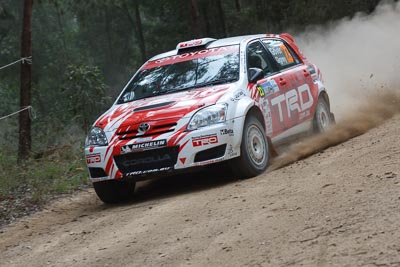 23;15-November-2008;ARC;Anne-Gigney;Australia;Australian-Rally-Championship;Coffs-Coast;Coffs-Harbour;NSW;New-South-Wales;Paul-Gover;Toyota-Corolla-Sportivo;auto;motorsport;racing;special-stage;telephoto