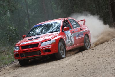 24;15-November-2008;ARC;Australia;Australian-Rally-Championship;Coffs-Coast;Coffs-Harbour;Evo-7;Jo-Cadman;John-Mitchell;Mitsubishi-Lancer;Mitsubishi-Lancer-Evolution-VII;NSW;NSW-Rally-Championship;NSWRC;New-South-Wales;auto;motorsport;racing;special-stage;telephoto