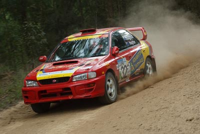 32;15-November-2008;ARC;Andrew-Houghton;Australia;Australian-Rally-Championship;Coffs-Coast;Coffs-Harbour;NSW;New-South-Wales;Richard-Houghton;Subaru-Impreza-WRX-STI;auto;motorsport;racing;special-stage;telephoto