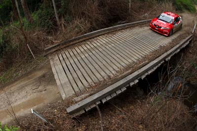 19;15-November-2008;ARC;Australia;Australian-Rally-Championship;Coffs-Coast;Coffs-Harbour;Guy-Wilks;Honda-Civic-Type-R;NSW;New-South-Wales;Phillip-Pugh;auto;bridge;fisheye;motorsport;racing;special-stage