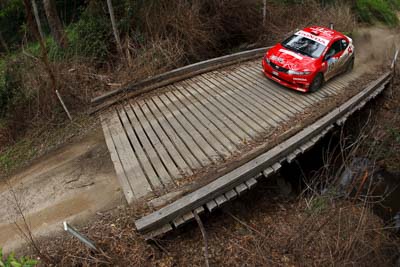 19;15-November-2008;ARC;Australia;Australian-Rally-Championship;Coffs-Coast;Coffs-Harbour;Guy-Wilks;Honda-Civic-Type-R;NSW;New-South-Wales;Phillip-Pugh;auto;bridge;fisheye;motorsport;racing;special-stage