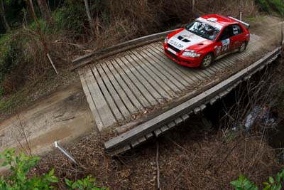 21;15-November-2008;ARC;Australia;Australian-Rally-Championship;Coffs-Coast;Coffs-Harbour;Dennis-Dunlop;Evo-7;Jacqueline-Dunlop;Mitsubishi-Lancer;Mitsubishi-Lancer-Evolution-VII;NSW;New-South-Wales;auto;bridge;fisheye;motorsport;racing;special-stage