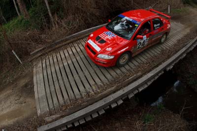 24;15-November-2008;ARC;Australia;Australian-Rally-Championship;Coffs-Coast;Coffs-Harbour;Evo-7;Jo-Cadman;John-Mitchell;Mitsubishi-Lancer;Mitsubishi-Lancer-Evolution-VII;NSW;NSW-Rally-Championship;NSWRC;New-South-Wales;auto;bridge;fisheye;motorsport;racing;special-stage