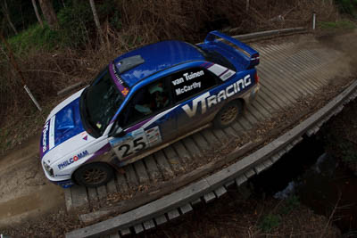 25;15-November-2008;ARC;Australia;Australian-Rally-Championship;Coffs-Coast;Coffs-Harbour;John-McCarthy;Matthew-van-Tuinen;NSW;New-South-Wales;Subaru-Impreza-WRX-STI;auto;bridge;fisheye;motorsport;racing;special-stage