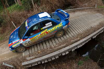 26;15-November-2008;ARC;Australia;Australian-Rally-Championship;Coffs-Coast;Coffs-Harbour;Leigh-Gotch;NSW;New-South-Wales;Rodger-Pedersen;Subaru-Impreza-WRX-STI;auto;bridge;fisheye;motorsport;racing;special-stage