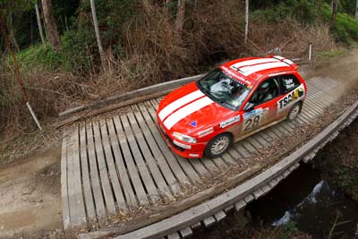 28;15-November-2008;ARC;Australia;Australian-Rally-Championship;Coffs-Coast;Coffs-Harbour;Mitsubishi-Mirage-RS;Molly-Taylor;NSW;NSW-Rally-Championship;NSWRC;New-South-Wales;Samantha-Stevens;auto;bridge;fisheye;motorsport;racing;special-stage