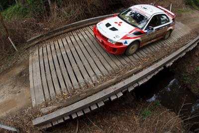 30;15-November-2008;ARC;Australia;Australian-Rally-Championship;Coffs-Coast;Coffs-Harbour;Evo-6;Lorelle-Tonna;Mitsubishi-Lancer;Mitsubishi-Lancer-Evolution-VI;NSW;New-South-Wales;Stephen-Tonna;auto;bridge;fisheye;motorsport;racing;special-stage