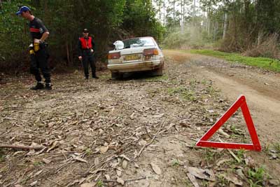 31;15-November-2008;ARC;Australia;Australian-Rally-Championship;Ben-Cullen;Coffs-Coast;Coffs-Harbour;Matthew-Cullen;NSW;NSW-Rally-Championship;NSWRC;New-South-Wales;Toyota-Corolla-Levin;auto;motorsport;racing;special-stage;wide-angle