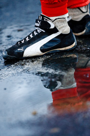 15-November-2008;ARC;Australia;Australian-Rally-Championship;Coffs-Coast;Coffs-Harbour;NSW;New-South-Wales;atmosphere;auto;detail;footwear;motorsport;racing;racing-boots;reflection;service-centre;service-park;shoes;super-telephoto