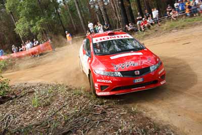 19;16-November-2008;ARC;Australia;Australian-Rally-Championship;Coffs-Coast;Coffs-Harbour;Guy-Wilks;Honda-Civic-Type-R;NSW;New-South-Wales;Phillip-Pugh;auto;motorsport;racing;special-stage;wide-angle