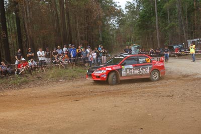 10;16-November-2008;ARC;Australia;Australian-Rally-Championship;Coffs-Coast;Coffs-Harbour;Evo-9;Justin-Dowel;Matt-Lee;Mitsubishi-Lancer;Mitsubishi-Lancer-Evolution-IX;NSW;New-South-Wales;auto;motorsport;racing;special-stage;wide-angle