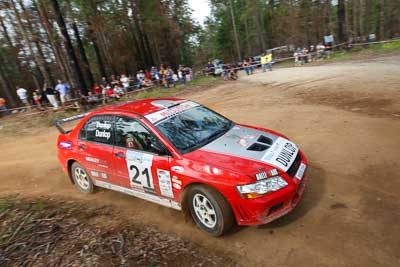 21;16-November-2008;ARC;Australia;Australian-Rally-Championship;Coffs-Coast;Coffs-Harbour;Dennis-Dunlop;Evo-7;Jacqueline-Dunlop;Mitsubishi-Lancer;Mitsubishi-Lancer-Evolution-VII;NSW;New-South-Wales;auto;motorsport;racing;special-stage;wide-angle