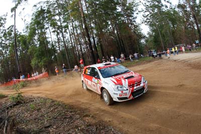 23;16-November-2008;ARC;Anne-Gigney;Australia;Australian-Rally-Championship;Coffs-Coast;Coffs-Harbour;NSW;New-South-Wales;Paul-Gover;Toyota-Corolla-Sportivo;auto;fisheye;motorsport;racing;special-stage