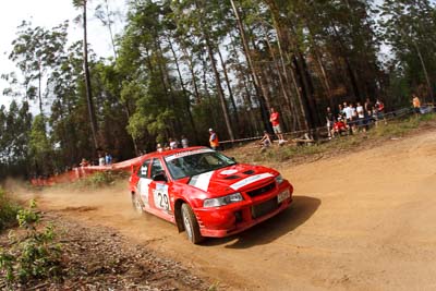 29;16-November-2008;ARC;Australia;Australian-Rally-Championship;Coffs-Coast;Coffs-Harbour;Evo-6;Margot-Knowles;Mitsubishi-Lancer;Mitsubishi-Lancer-Evolution-VI;NSW;New-South-Wales;Simon-Knowles;auto;fisheye;motorsport;racing;special-stage