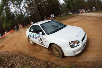 38;16-November-2008;ARC;Arnold-Sluce;Australia;Australian-Rally-Championship;Cameron-Sluce;Coffs-Coast;Coffs-Harbour;NSW;NSW-Rally-Championship;NSWRC;New-South-Wales;Subaru-Impreza-RS;auto;fisheye;motorsport;racing;special-stage