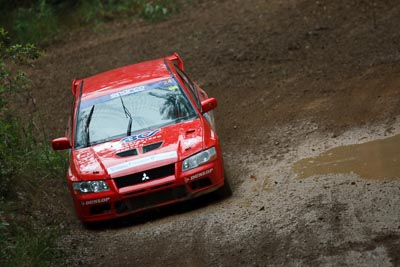 24;16-November-2008;ARC;Australia;Australian-Rally-Championship;Coffs-Coast;Coffs-Harbour;Evo-7;Jo-Cadman;John-Mitchell;Mitsubishi-Lancer;Mitsubishi-Lancer-Evolution-VII;NSW;NSW-Rally-Championship;NSWRC;New-South-Wales;auto;dirt;motorsport;mud;racing;rain;special-stage;splash;super-telephoto;water