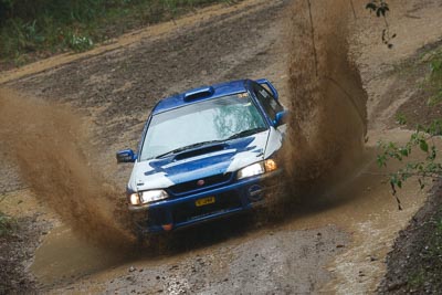 34;16-November-2008;ARC;Australia;Australian-Rally-Championship;Bob-Selby‒Wood;Coffs-Coast;Coffs-Harbour;John-Murray-Snr;NSW;NSW-Rally-Championship;NSWRC;New-South-Wales;Subaru-Impreza-WRX-STI;auto;dirt;motorsport;mud;racing;rain;special-stage;splash;super-telephoto;water