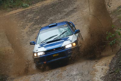 34;16-November-2008;ARC;Australia;Australian-Rally-Championship;Bob-Selby‒Wood;Coffs-Coast;Coffs-Harbour;John-Murray-Snr;NSW;NSW-Rally-Championship;NSWRC;New-South-Wales;Subaru-Impreza-WRX-STI;auto;dirt;motorsport;mud;racing;rain;special-stage;splash;super-telephoto;water