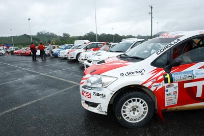 1;16-November-2008;ARC;Australia;Australian-Rally-Championship;Coffs-Coast;Coffs-Harbour;NSW;New-South-Wales;Simon-Evans;Sue-Evans;Team-TRD;Toyota-TRD-Corolla-S2000;auto;motorsport;racing;wide-angle