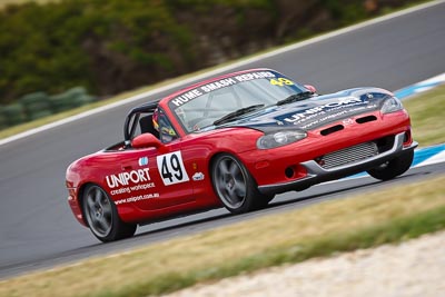 49;21-November-2008;Anthony-Robson;Australia;Island-Magic;Luciano-Iezzi;Mazda-MX‒5;Mazda-MX5;Mazda-Miata;Melbourne;PIARC;Phillip-Island;Sports-Cars;VIC;Victoria;auto;motorsport;racing;super-telephoto